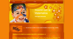 Desktop Screenshot of incontriconlamatematica.net
