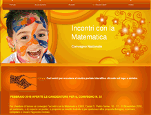 Tablet Screenshot of incontriconlamatematica.net